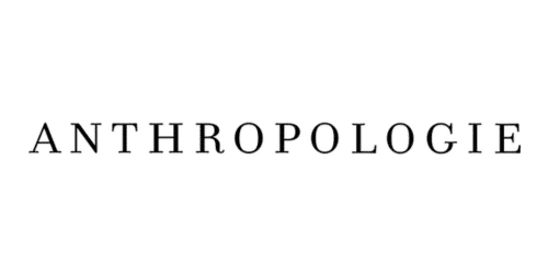 The image shows the word "Anthropologie" written in uppercase, black, serif font centered on a white background.