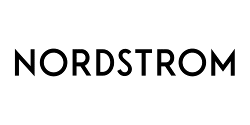 The Nordstrom logo features the word "NORDSTROM" in bold, uppercase black letters on a white background, with a modern and clean font style.